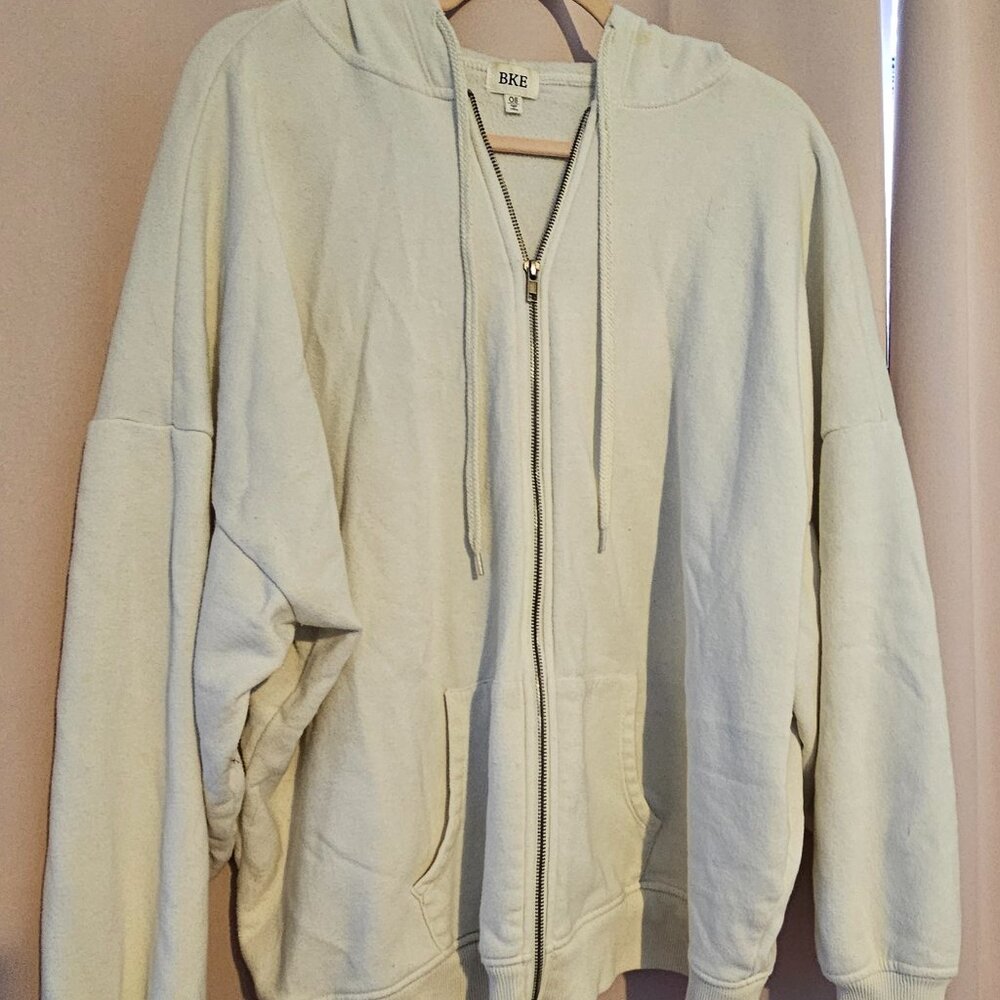 Oversized zip up hoodie